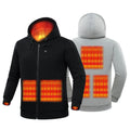 Custom Men Heated Hoodie Warm Safe Self Heated Coating Waterproof Windproof Electric Softshell Heating Jacket