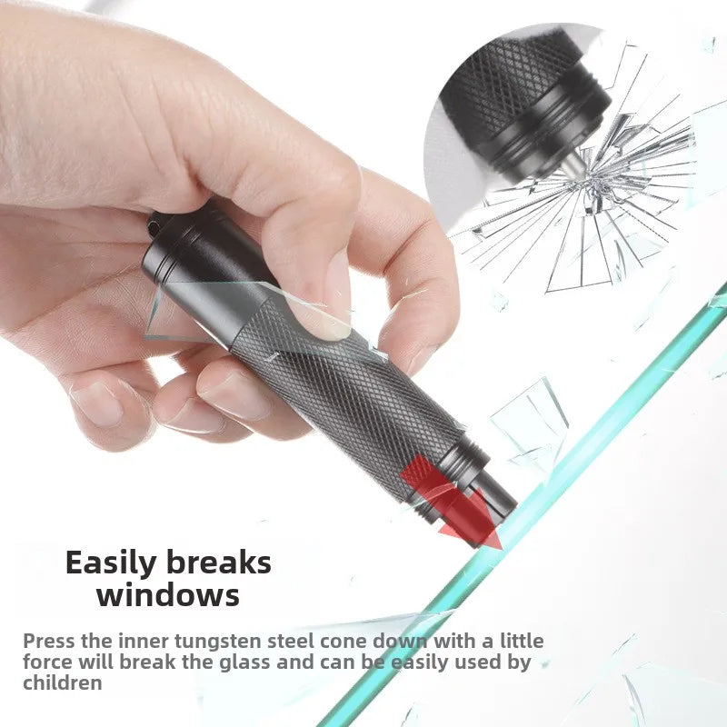 Two-in-One Mini Car Safety Hammer Seat Belt Cutter Exquisite Multi-Functional Tool DIY Industrial Grade Window Breaking Tools