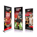 Aluminium Roll up Banner 80x200  Full Tarp  Roll up Stand Free Standing Isolation Barrier Clear Film Protective Shield