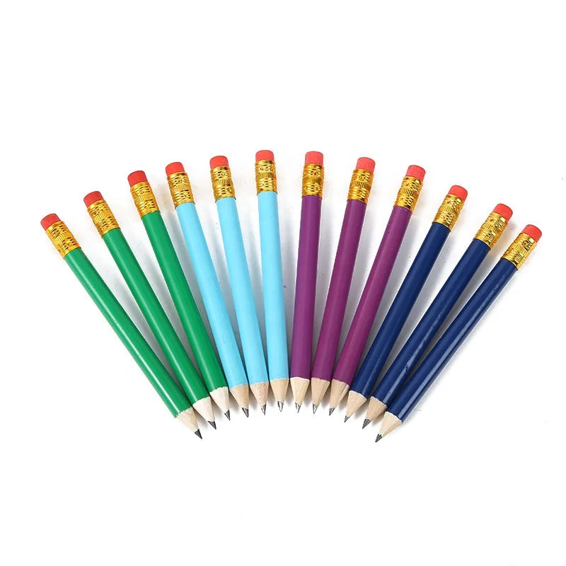Golf Scoring Pencil with Eraser Score Pen Wooden Pencil with Rubber