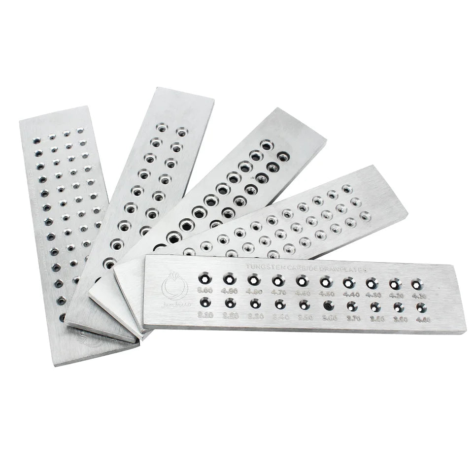Round Semicircle Oval Square Wire Drawing Plate Jewelry Making Tool Tungsten Carbide Drawplates for Jewelry Making Supplies