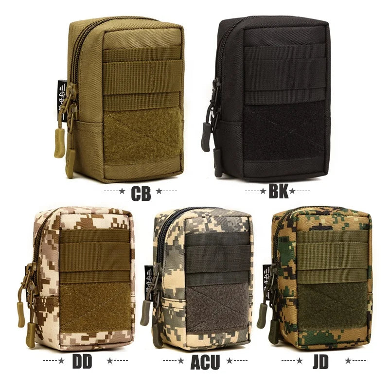 Sinairsoft Tactical Molle Pouch Belt Waist Bag Hunting Work Pants Phone Bag Men 1000D Fabric-Waterproof Outdoor Bag