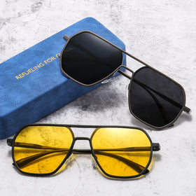 8692 Aluminum Magnesium Sunglasses Men Polarized Lens Sun Glasses Male Alloy Night Vision Driving Pilot Fashion Glasses