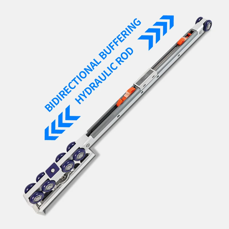 Hanging Rail Hidden Doors Hardware Sliding Door with Track Nylon Wheel Silent Hanging Wheel Hanging Roller Loading 80-100KGS MegaBDM