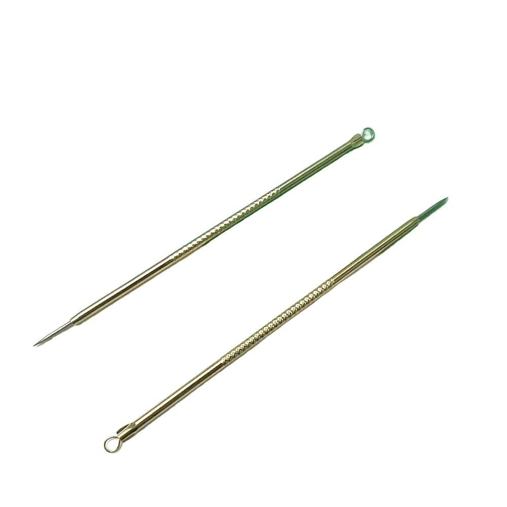 SBELLE Lameila Wholesale Facial Cleaning Tool Kit Safe Comedone Extractor Double Head Silver Single Stainless Steel Acne Needle