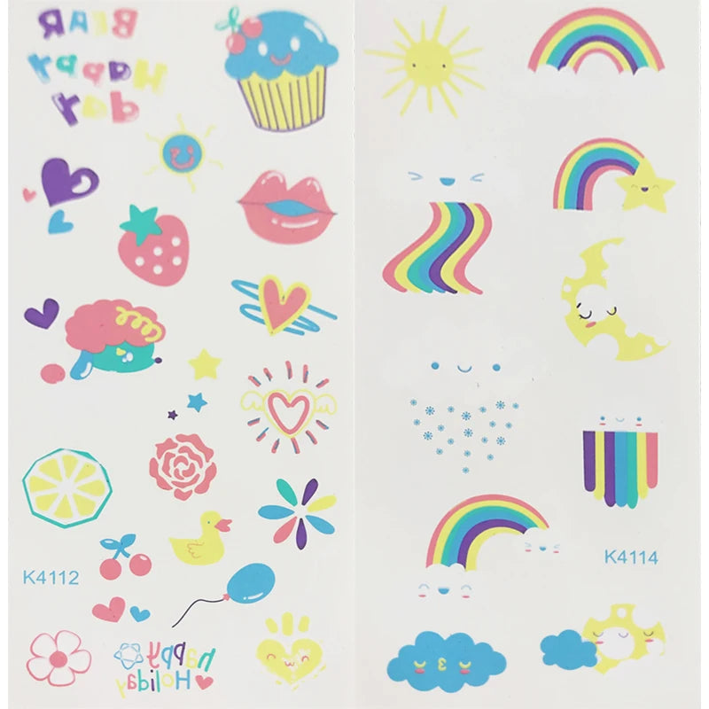 GMPC/Sedex/ISO/EUDR Wholesale Non-toxic Custom Logo Waterproof Water Transfer Temporary Tattoo Stickers for Kids 1 Week