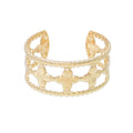 Flower Arm Bracelet Cuff Bangle Gold Silver Plated Cuff Bracelets Arm Bangle Bracelet Simple Adjustable Armband