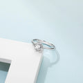 Abiding Solitaire 18K Solid 925 Silver 0.5Ct Moissanite Ring Wedding Engagement Latest Design Diamond Ring Luxury Trendy Jewelry