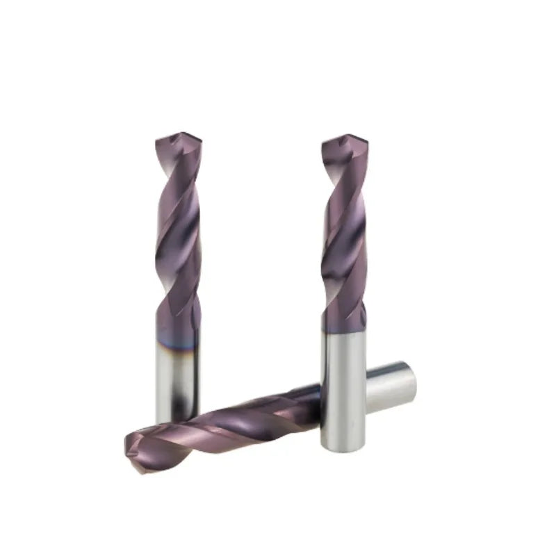 Carbide Twist Drill Bits Right Hand Split Point 135/140 Angle Whistle Notch Shank DIN Standard for Steel Nonferrous Metals