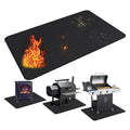 Oil-Proof Waterproof BBQ Lawn Smokers Gas Grills Deck Patio Fireplace Fireproof Mat Under Grill Mat for Outdoor Grill Mats