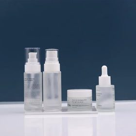 30ml 50ml 100ml 120ml 200ml Empty Frosted Bottles for Cosmetics Skin Care Glass Bottle with Pump Luxury Essential Oil Bottles