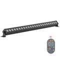 U`King 24X3W RGB LED Stage Light Aluminum Housing by Remote and DMX LED Strobe Wall Washer Bar Lights
