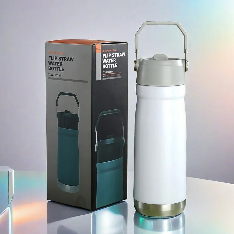 Sports Car Style 20oz Leak-Proof Stainless Steel Thermos Portable Travel Water Bottle with Vacuum Lid for Outdoor Adventures