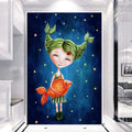 Portrait 5D DIY Full Drill 40*50CM Diamond Painting Girl Canvas Square/Round Mosaic Embroidery Cross Stitch Home Decoration Art