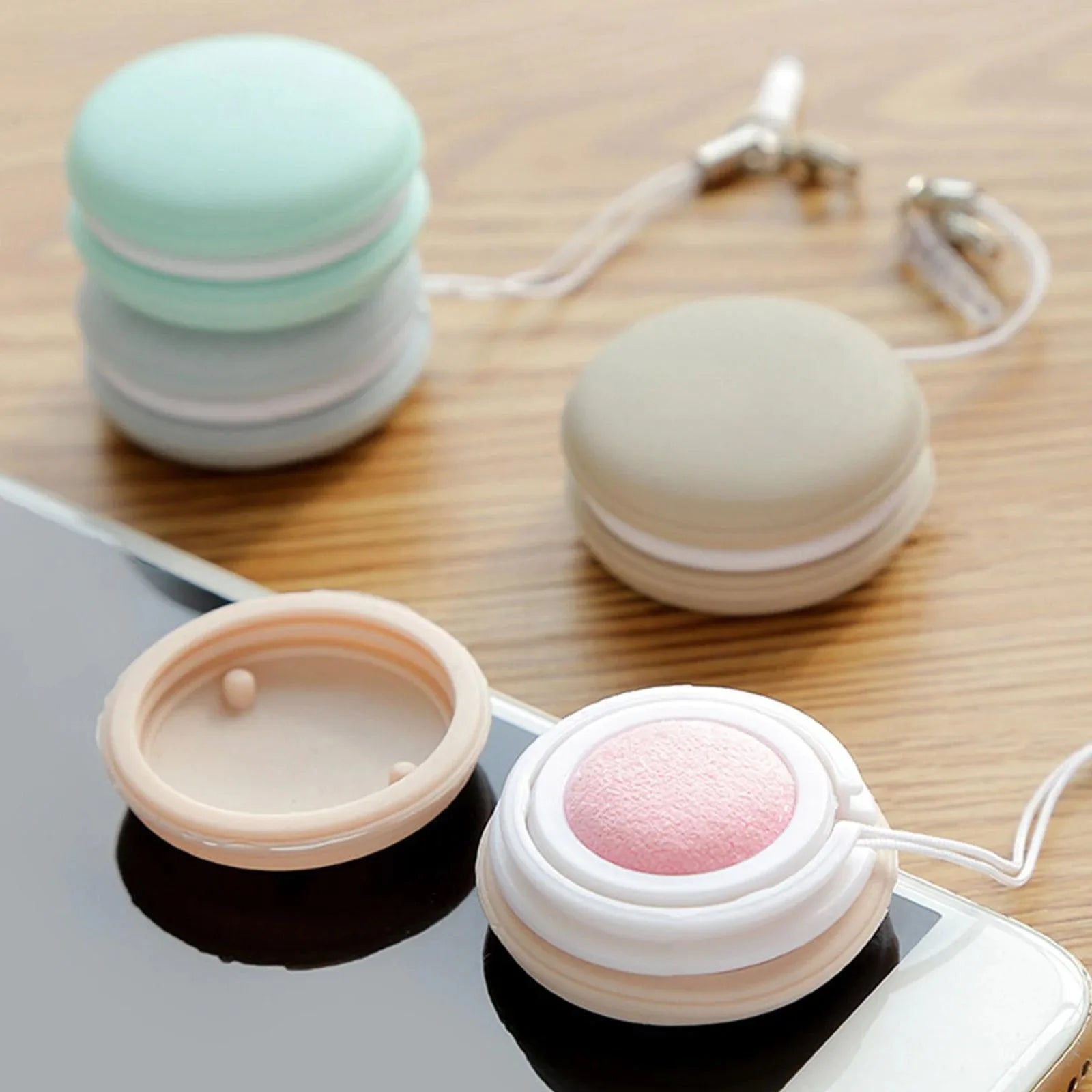 Mobile Phone Cleaning Wipe Brush Cute Macaron Shaped Screens Lens Glasses Wipe Cleaning Tool