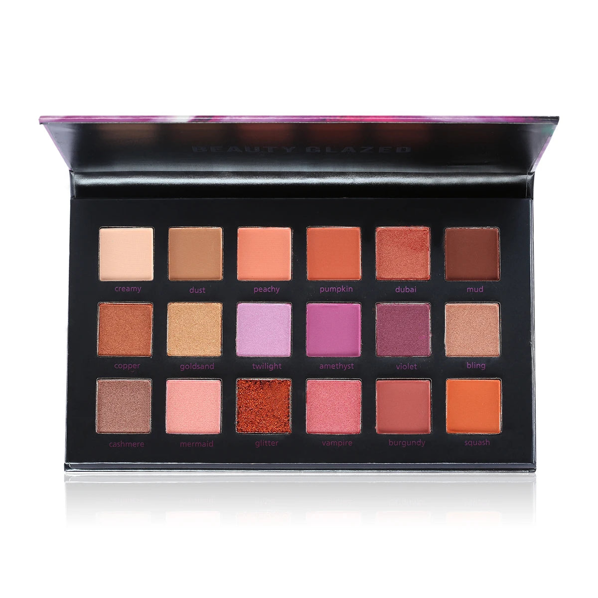 BEAUTY GLAZED 18 Colors Shimmer Matte Eyeshadow Palette for Stage Shooting Make up Palette MegaBDM