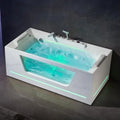 Acrylic Indoor Bathtub with Whirlpool & Water Massage Modern 1.8m Multi-Functional Design whirlpool Spa Bath Tab for Bathroom