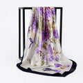New Elegant Silk Satin Large square Scarves for Women's 90cm Silk Scarves Available in Multiple Colors for Wholesale