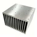 Extruded Aluminium High Cooling Fin Heatsink 111.5(W)*76(H)*110(L)mm Custom LED Heatsink for Spot Light