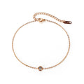INS Fashion Crystal Shining Stainless Steel Jewelry Good Quality  Hotwife Anklet