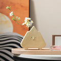 Creative Ceramic Vase Cute Triangle Face European Style Indoor Home Furnishing for Bedroom Living Wedding Cross Border Wholesale