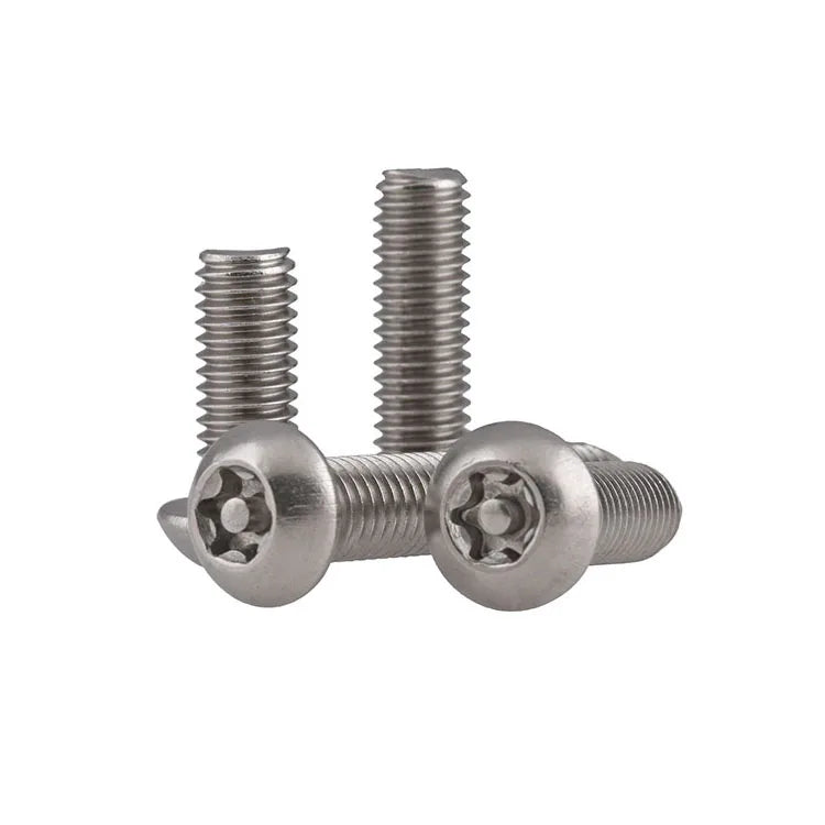 304 Stainless Steel plum Blossom Anti-theft Screw Torx Head Screw With Pillar Torx Round Pan Head With Pin