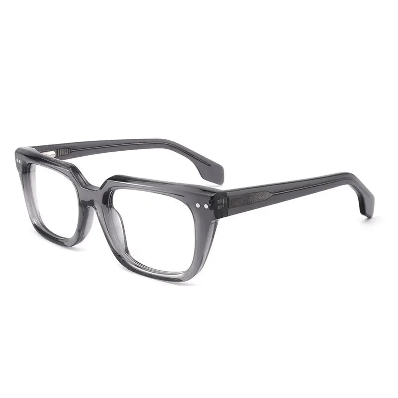 2024 New Fashion Custom Logo Classical Thickened Plate Eyeglasses Frame Square Acetate Optical Glasses Frame