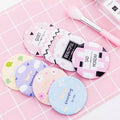 BL Print Logo Cute Acrylic Pocket Round Mini Make up Hand Mirror for Makeup Small Vanity Mirror