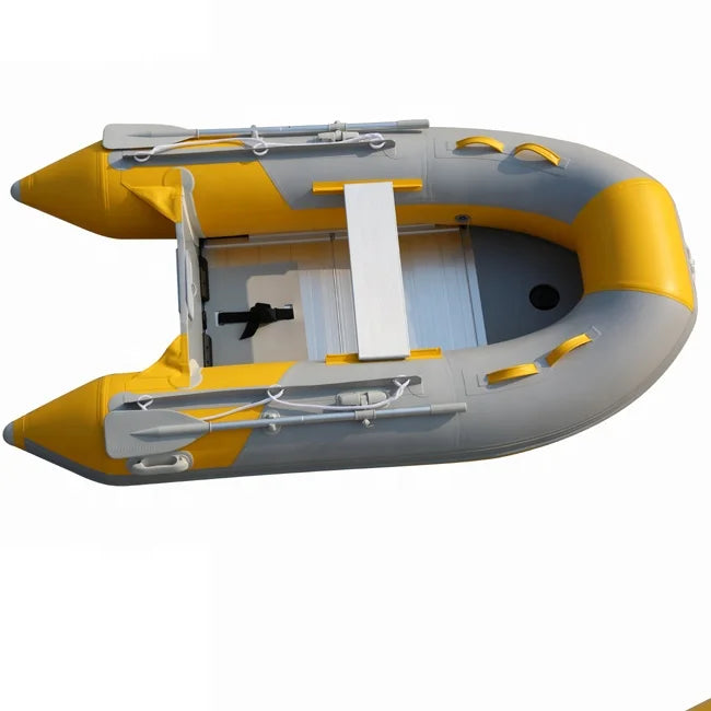 CE Certified Inflatable Boat with Engine Cheap Price Material for Lake Fishing Power Type with Aluminum Fiberglass Floor