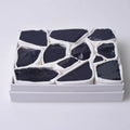 HZ Natural Quartz Raw Crystal Rock Healing Stone Bulk Mineral Specimen Blue Sand Stone Set Gift Box