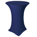 Wholesale Customized Solid Color Spandex Bar Table Covers Knitted Oval Beer Cocktail Table Covers for Home Use