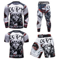 Cody Lundin 4 Pieces Custom MMA Set Graphic Rashguard Bjj Mens Teenager Boxing Short Sleeve Rash Guard Sets Men Tracksuit