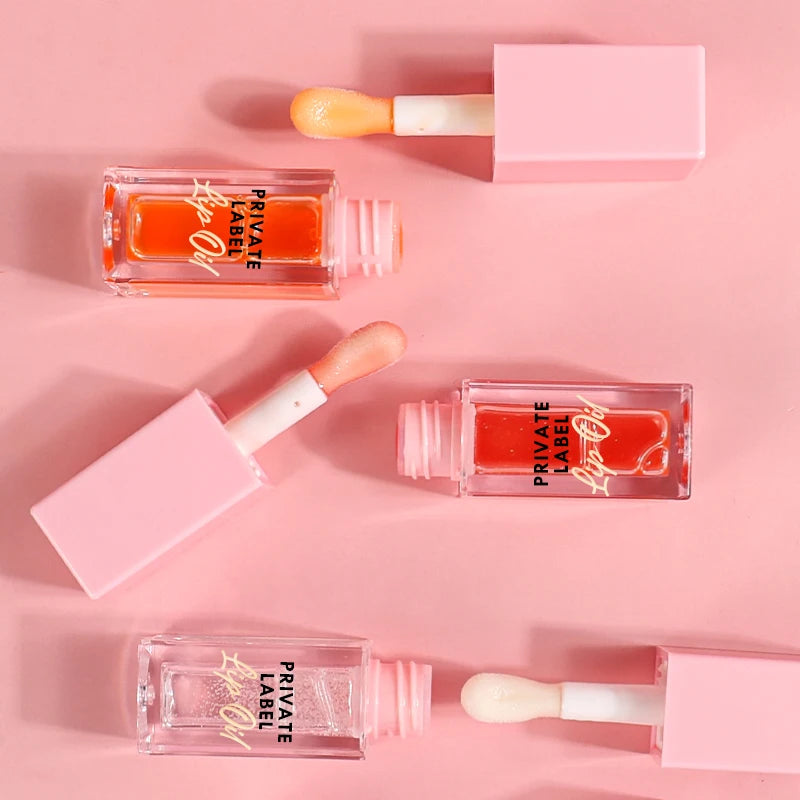 Bulk in Stock Lip Oil Waterproof Flavor Oils for Lip Gloss White Head Lip Tint Oil