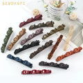 New Simple Stylish Leaf Accessories Hairpin Plastic PC Hair Pins Girls Side Clip Hair Accessories Multifunctional Headdress