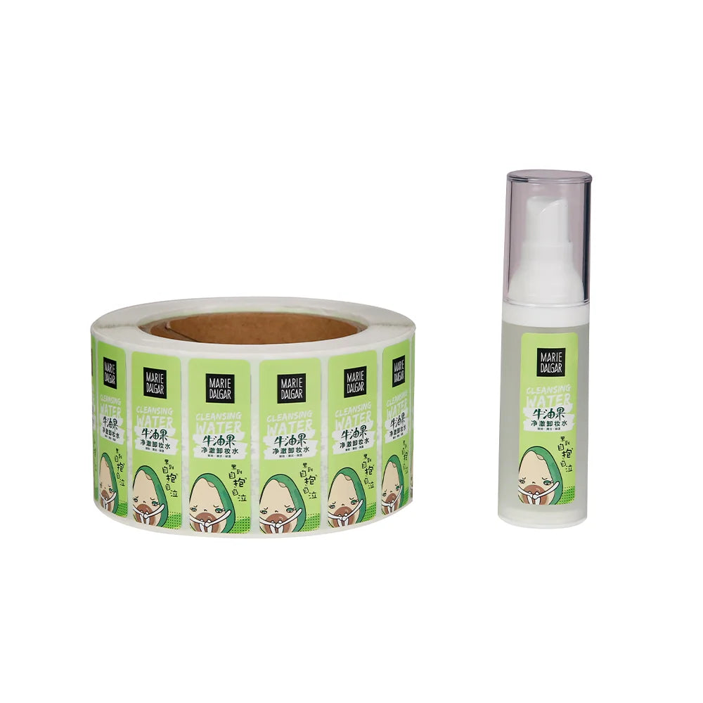Custom Brand Logo Packaging Labels Waterproof Vinyl Sticker for Skincare Products