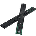 Newest Style Black Plated Soft Closing Full Extension Cold Rolled Steel Drawer Slide Telescopic Channel for Kitchen Bedroom
