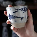 Customised 220ml Eco-Friendly Minimalist Ceramic Coffee Mug Japanese Style Personalized Pottery with No Handle