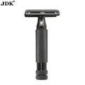 Big Razor Manufacturer Dark Chrome Metal Face One Blade Refreshments Shaving Double Edge Blade Shave Safety Razor for Men