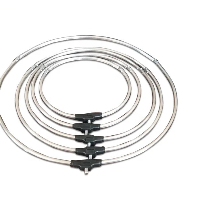 Wholesale 8mm Thread Hollow Aluminum Light Weight Foldable Insect Fish Catching Net Wire Ring Circle Frame