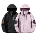 Aoyema Solid Colors Custom Logo Mens Womens Windbreaker Jacket Waterproof Removable Hood Softshell Plus Size Jackets