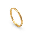 Chris April Trendy Jewelry 316L Stainless Steel 18k PVD Gold Plated Minimalist Infinity Hollow-out Knuckle Finger Ring