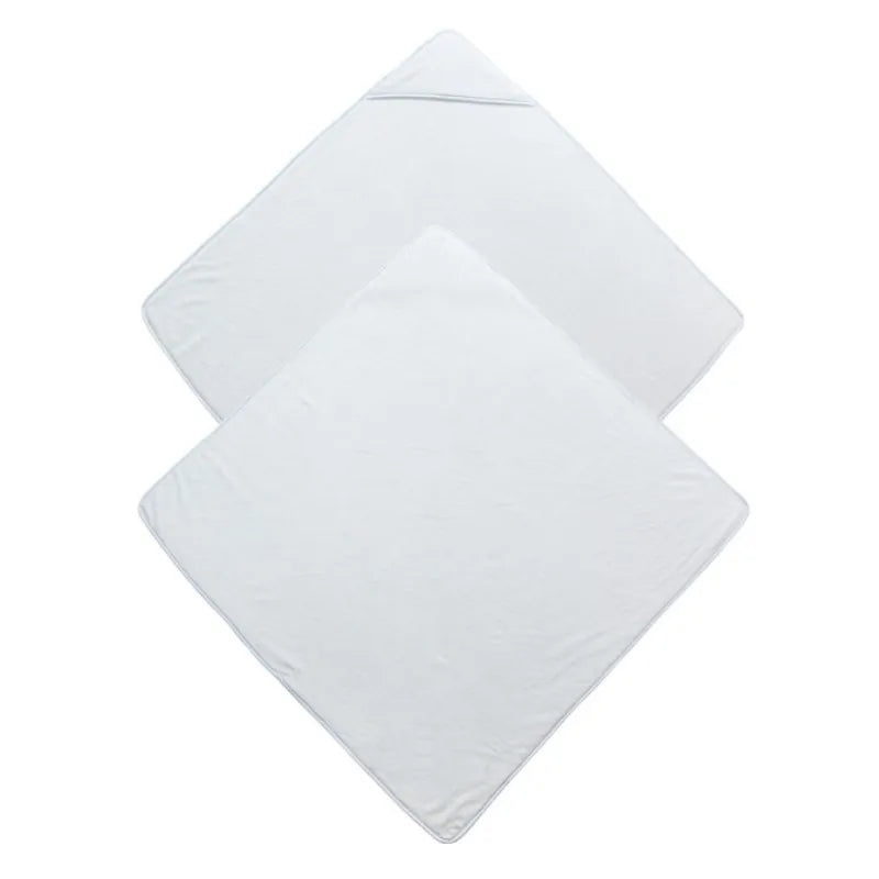 Wholesale Blanks Sublimation Polyester Towel Blankets DIY Printing Milestone Baby Blanket With Hat
