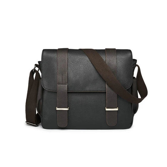Custom  Designer Laptop Canvas Pu Leather Sport Side Chest Sling Crossbody Luggage Travel Shoulder Messenger Bag for Men Wome