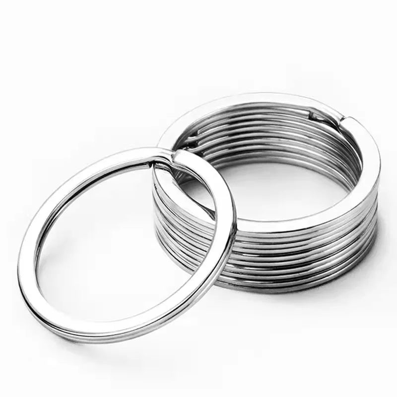 Wholesale Small Metal Keychains Nickle Split Ring DIY Craft Metal Keyholder Connector Bulk Alloy Split Keychain Rings