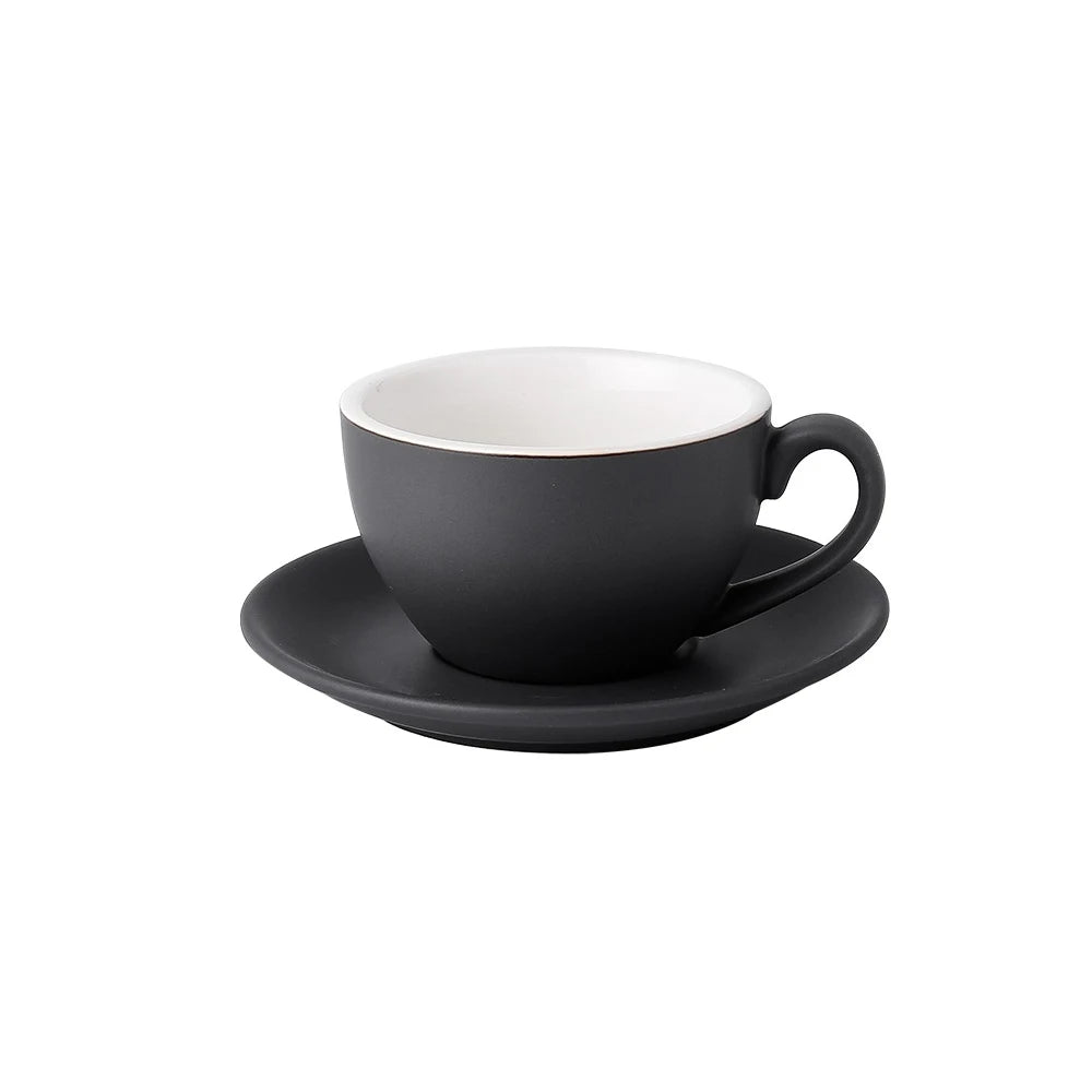 Ceramic Cup and Saucer Handmade Porcelain Coffee Ceramic Cup