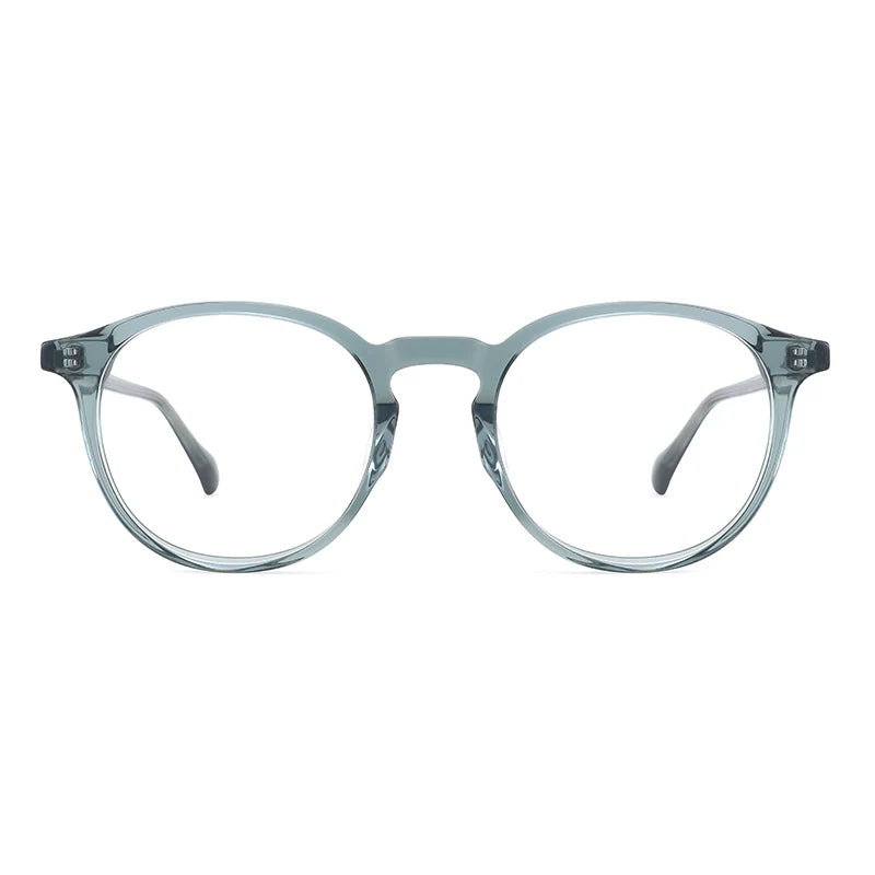 New Design Custom Logo Fashion Acetate Eyeglasses Frame Anti Blue Light Optical Glasses