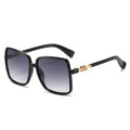 2024 Sunglasses Flat Brand Women Sunglasses High Quality Uv 400 Premium Colorful Gradient Custom Oversized Square Sunglasses
