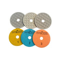 TRUE SHINE High-efficiency Resin Bond Diamond Polishing Pad Granite Marble Tiles Hook Loop Backed Flexible Disc Grit 1-3 OEM 4