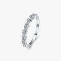 Simple Stackable Cubic Zirconia Finger Rings for Women Solid 925 Sterling Silver Exquisite Fine Ring Fashion Jewelry Gift