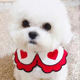 Shengchaoyi Luxury Cotton Dog Bandana Pet Saliva Towel Scarf Bib for Cats and Puppies Accessory